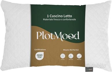 Cuscino Letto Memory Foam Ergonomico 45x75 Nuovo
