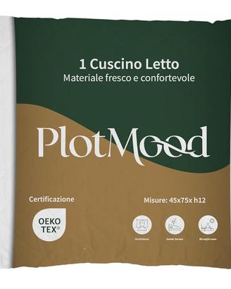Cuscino Letto Memory Foam Ergonomico 45x75 Nuovo