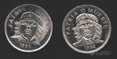 CUBA 1992/1995 - 2 monete 3 pesos Che Guevara 