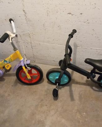  2 bici per bambini 