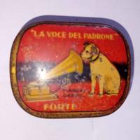 Scatola puntine grammofono La voce del padrone