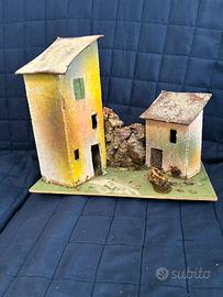 Grande gruppo di case per Presepe
