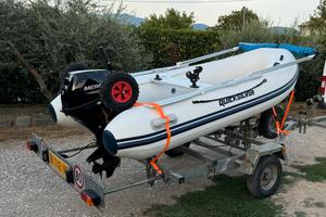 Tender gommone QuickSilver alluminio nuovo+carrel