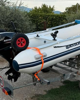 Tender gommone QuickSilver alluminio nuovo+carrel