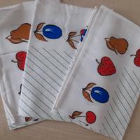 set di 3 strofinacci vintage 