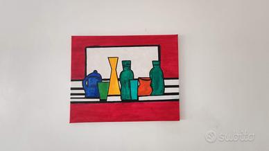 QUADRO ORIGINALE DIPINTO A MANO ACRILICO SU TELA