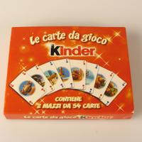 Carte da gioco Kinder Ferrero 2 mazzi da 54 carte