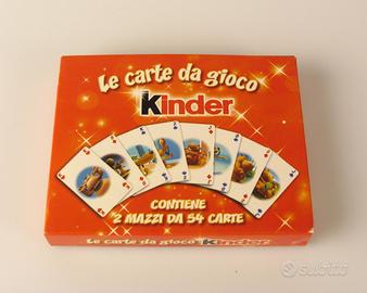 Carte da gioco Kinder Ferrero 2 mazzi da 54 carte