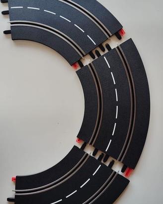 Carrera 124 132 - Lotto di 3 curve raggio 1 60°