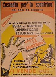 Stampa custodia dei bolli da bicicletta 1935