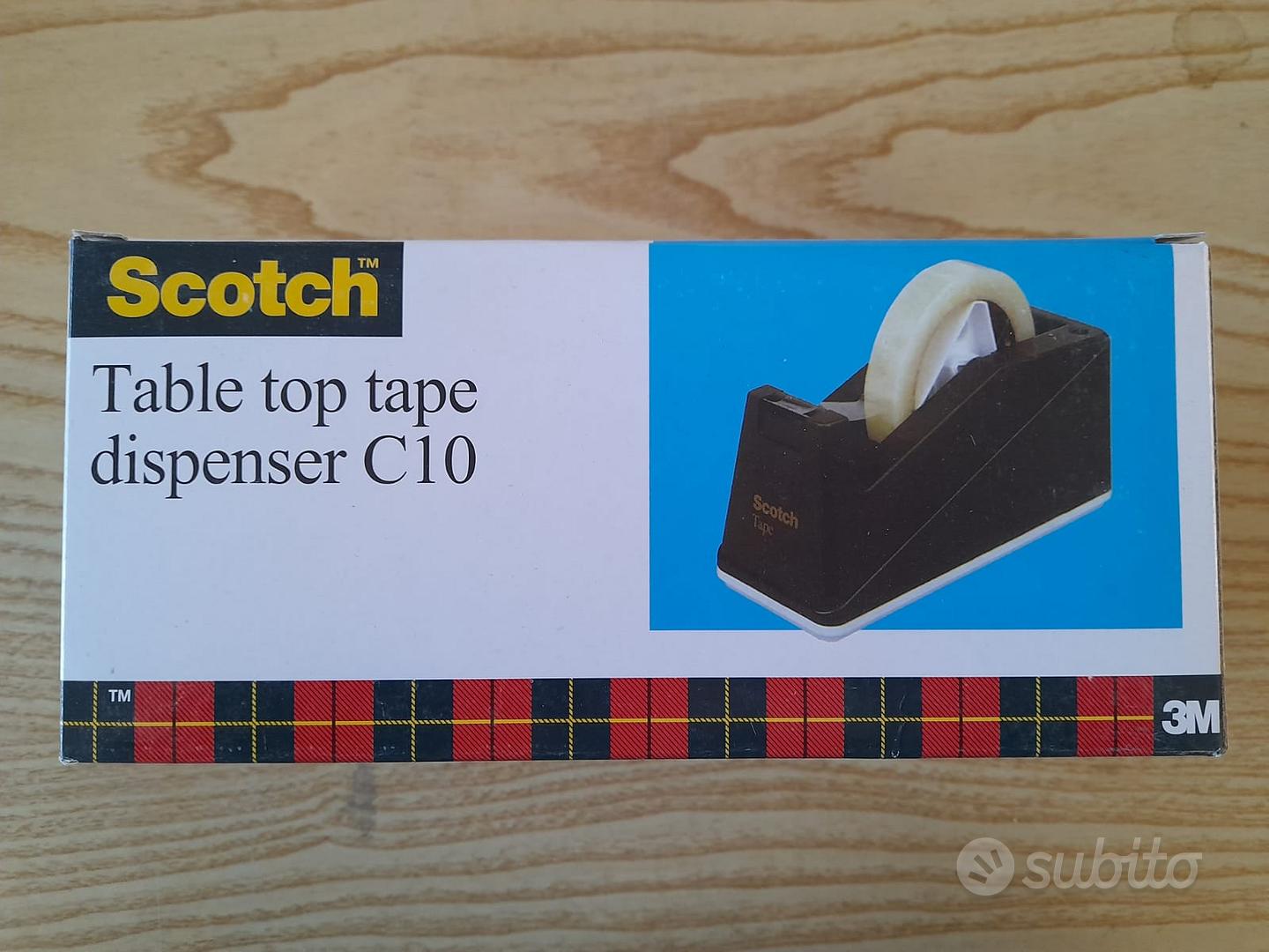 DISPENSER LUMACA PORTA TAGLIA NASTRO ADESIVO SCOTCH DA TAVOLO X NASTRO 25 mm MAX
