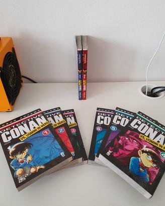 Detective Conan vs uomini in nero serie manga
