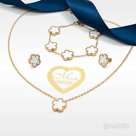 Completo donna Collana Bracciale Orecchini parure