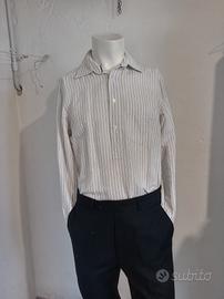 Camicia misto lino cotone H&M - a righe - tg. S
