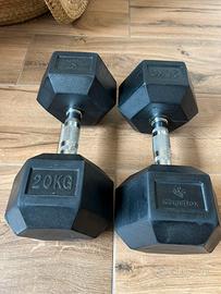 Manubri KingsBox HEX DUMBBELL 20kg
