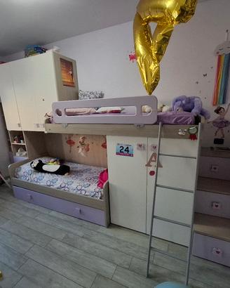 camera da letto completa per bambina