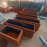 Fioriere varie dimensioni da esterno in corten