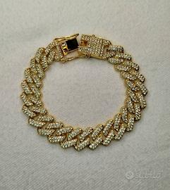 Bracciale stile Cubano color Oro Unisex