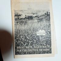 Libro coltivazione ortaggi manuale agricolo vintag