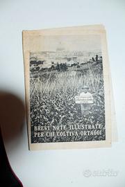 Libro coltivazione ortaggi manuale agricolo vintag