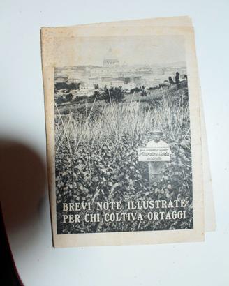 Libro coltivazione ortaggi manuale agricolo vintag