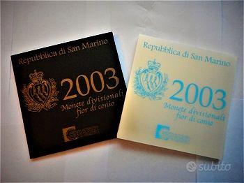 Rep. San Marino-Monete Divisionali FDC-anno 2003