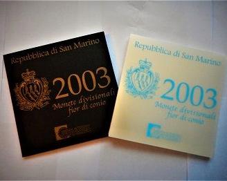 Rep. San Marino-Monete Divisionali FDC-anno 2003