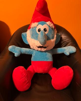 Peluche pupazzo grande puffo puffi 90cm