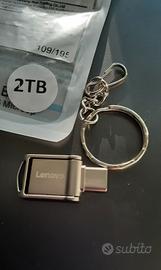 Nuova 2tb usb usb-c chiavetta memoria