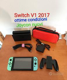 Nintendo switch V1 2017 poco uso Joycon nuovi