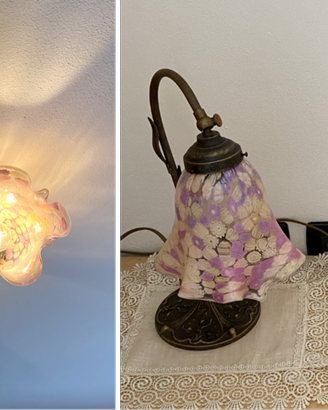 Lampadari e abat-jour in vetro di Murano