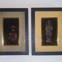 Quadretti maschere tribali africane