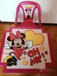 Tavolo e sedia in plastica Progarden Disney Minnie