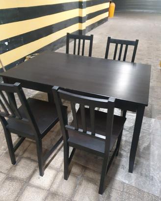 Tavolo e 4 sedie Ikea in legno 