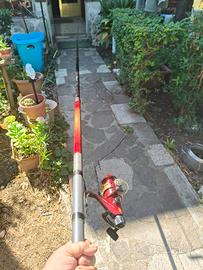 canna MT 4.50 completa di mulinello 