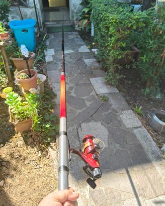 canna MT 4.50 completa di mulinello 