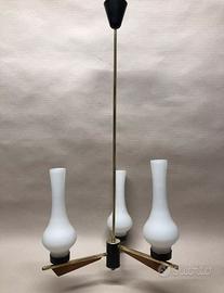 Lampadario modernariato anni 70 vintage