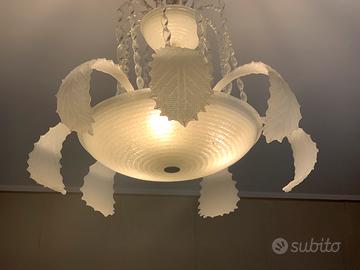 Lampadario in vetro fine 800 primo del 900