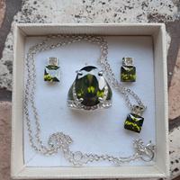 Parure verde bigiotteria vintage