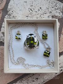 Parure verde bigiotteria vintage