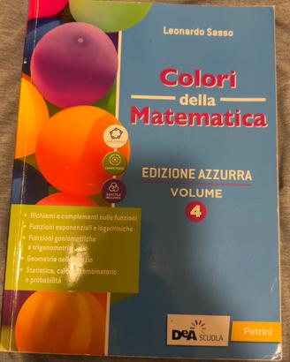 Colori della matematica. Volume 4.