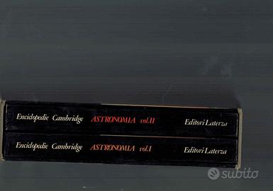 2 VOLUMI ASTRONOMIA ENCICLOPEDIE CAMBRIDGE