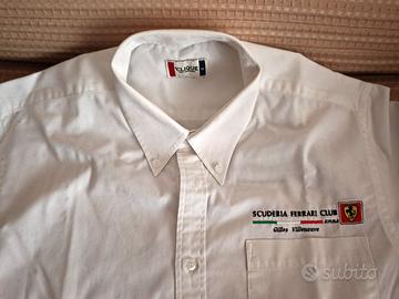 Camicia Ferrari Club Gilles Villeneuve bianca tg M