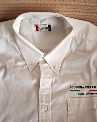 Camicia Ferrari Club Gilles Villeneuve bianca tg M