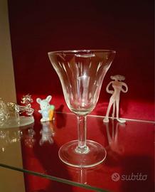 Set 9 calici finemente decorati cristallo