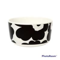 Marimekko Ciotola Unikko Bianca e nera