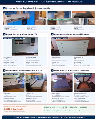 Mobili vari per trasloco 
