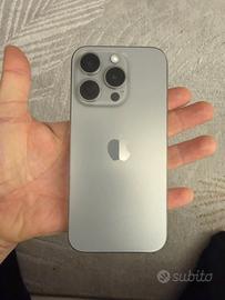 Iphone 15 pro,natural titanium 128 completo
