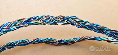 Cavo da audiofili auto costruito treccia CAT6