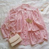 Camicetta Pois rosa Taglia L 